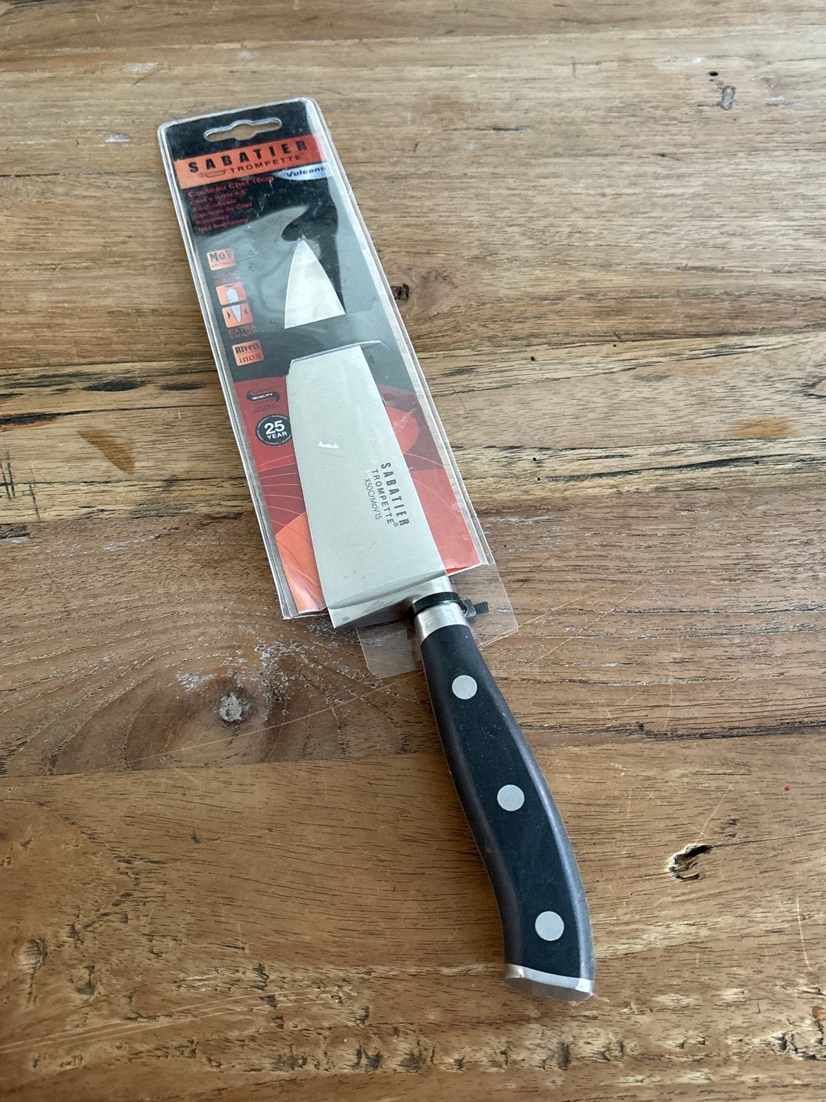 Sabatier Trompette Koksmes - Nieuw in verpakking, Overige typen, Nieuw, Ophalen of Verzenden, Zwart