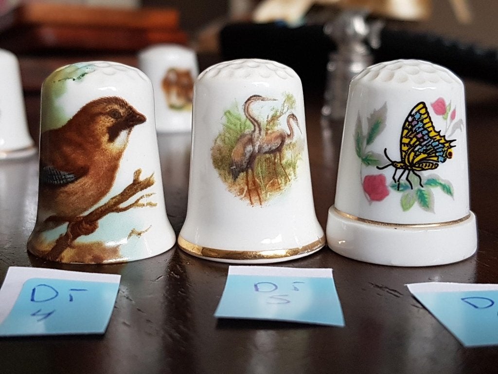 Vingerhoedjes dieren vogel kat hond tijger vis varken, Ophalen of Verzenden, Nieuw