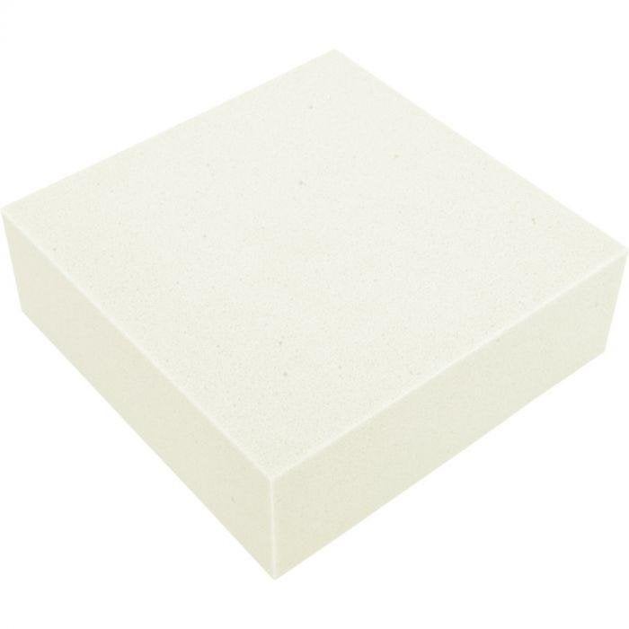 Wit blok schuimrubber koudschuim HG45 medium - 2x 65x65x10, Overige materialen, Wit, Nieuw, Ophalen of Verzenden