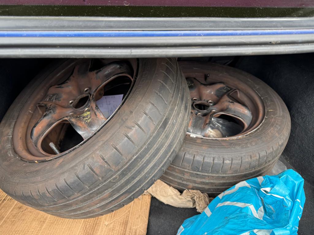 Zomerbanden op stalen velgen opel Astra, Ophalen of Verzenden, Zo goed als nieuw