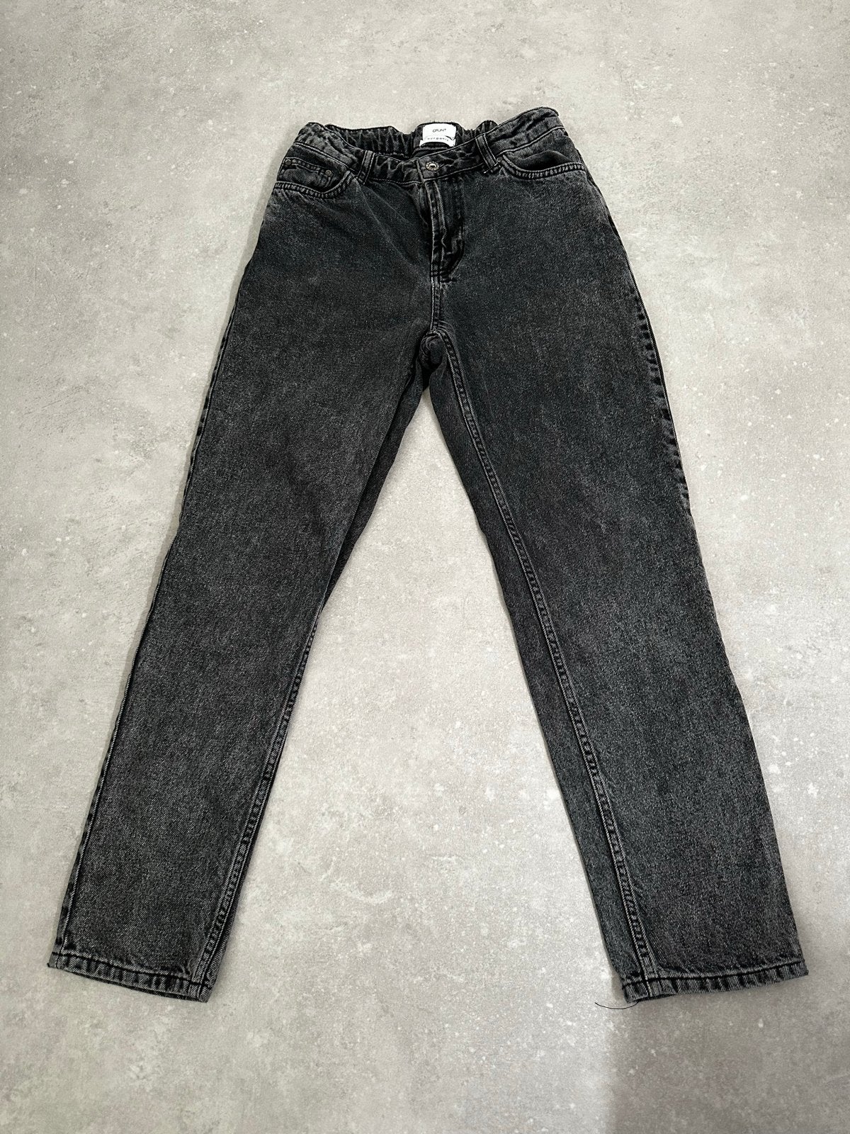 GRUNT Ourganic Jeans - Donkergrijs, W27, Ophalen of Verzenden, Zo goed als nieuw, Grijs, W27 (confectie 34) of kleiner