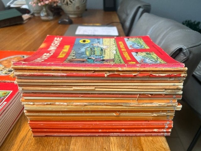33 stuks meest gelezen stripboeken van Suske en Wiske, Boeken, Meerdere stripboeken, Ophalen of Verzenden, Gelezen, Willy Vandersteen