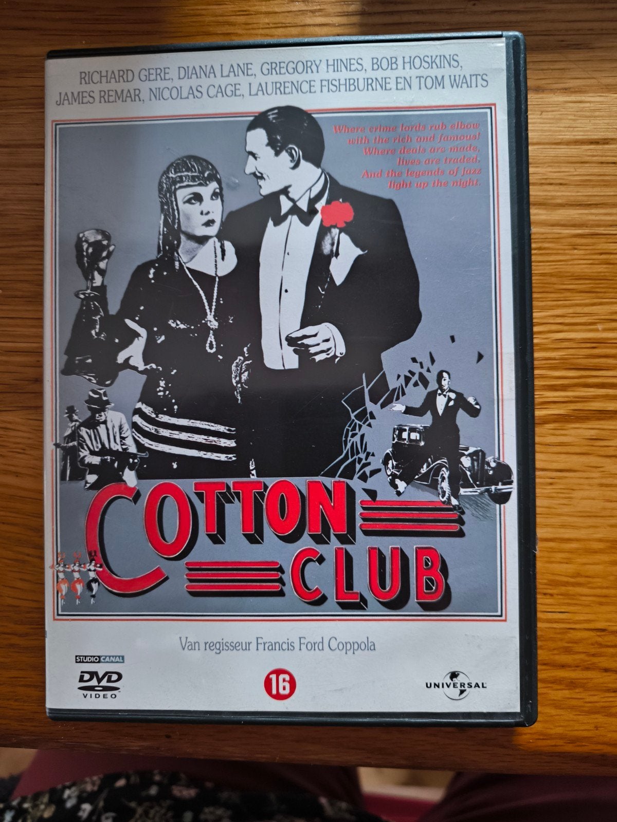 Cotton 'Club met o.a. Richard Gere en Tom Waits, Cd's en Dvd's, Vanaf 16 jaar, Ophalen of Verzenden, Zo goed als nieuw