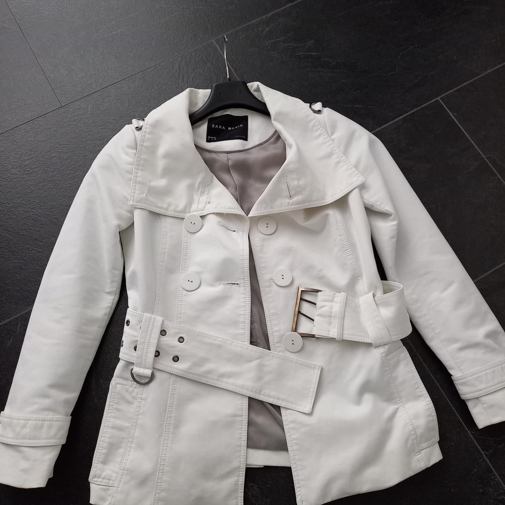 Super leuke jas van Zara maat S koopje nu, Ophalen of Verzenden, Zo goed als nieuw, Maat 36 (S), Wit