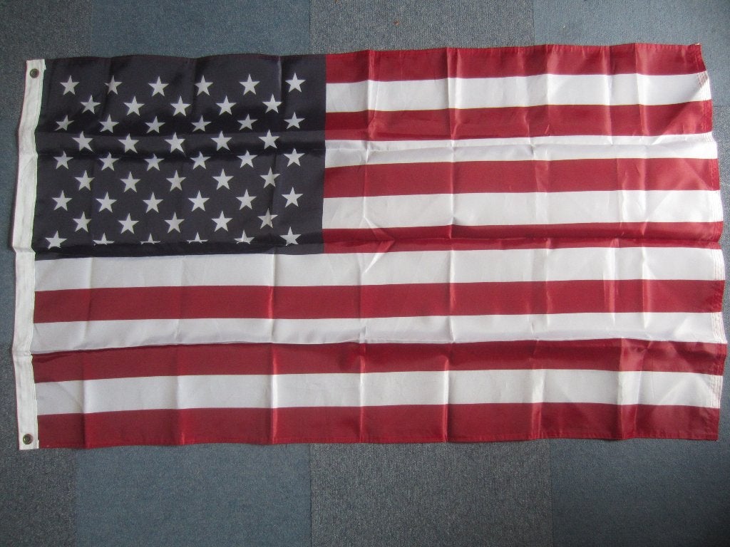 3 officiële Amerikaanse vlaggen., Ophalen of Verzenden, Gebruikt
