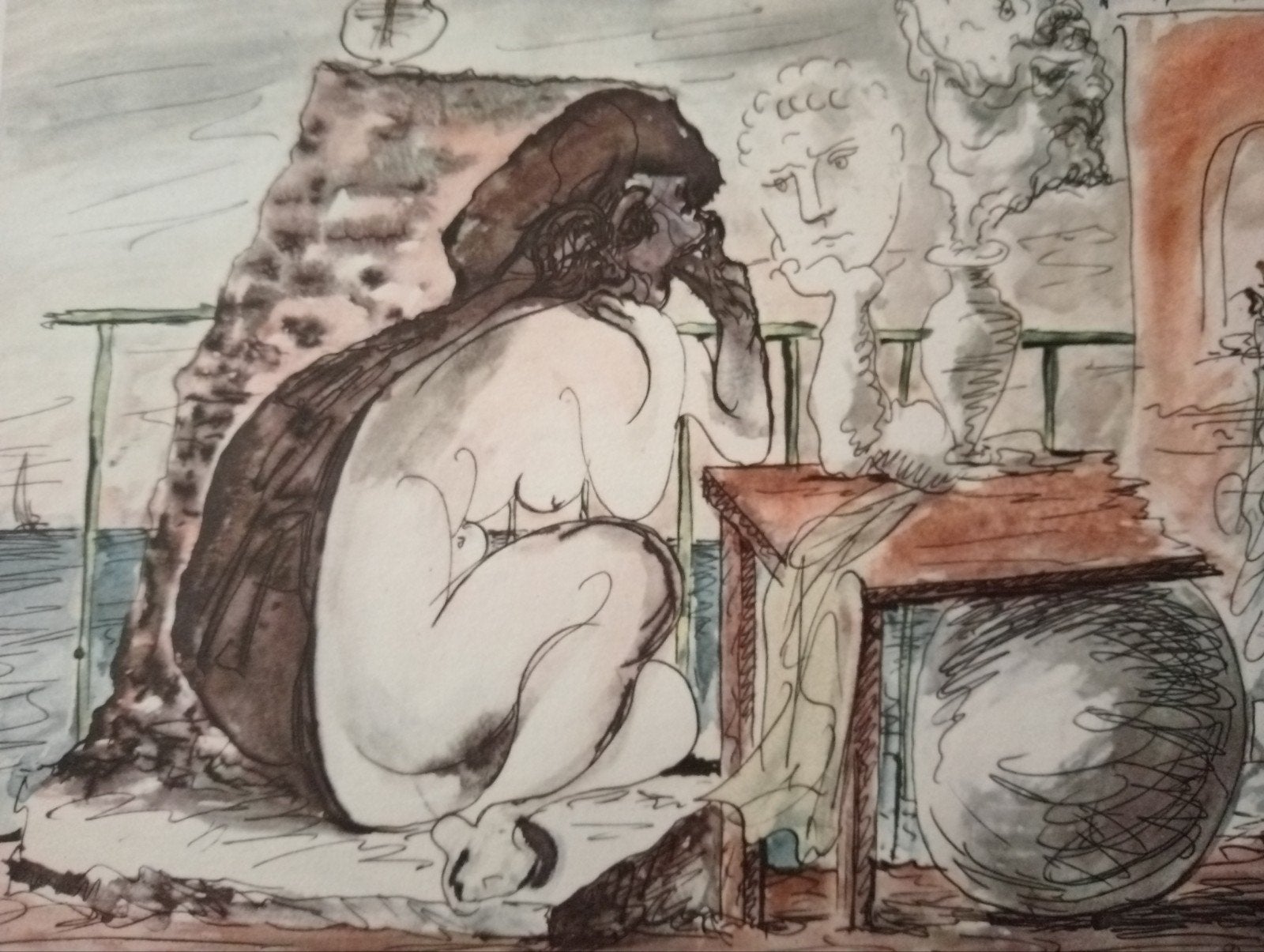 Pablo Picasso offset prent naakt erotiek, Ophalen of Verzenden