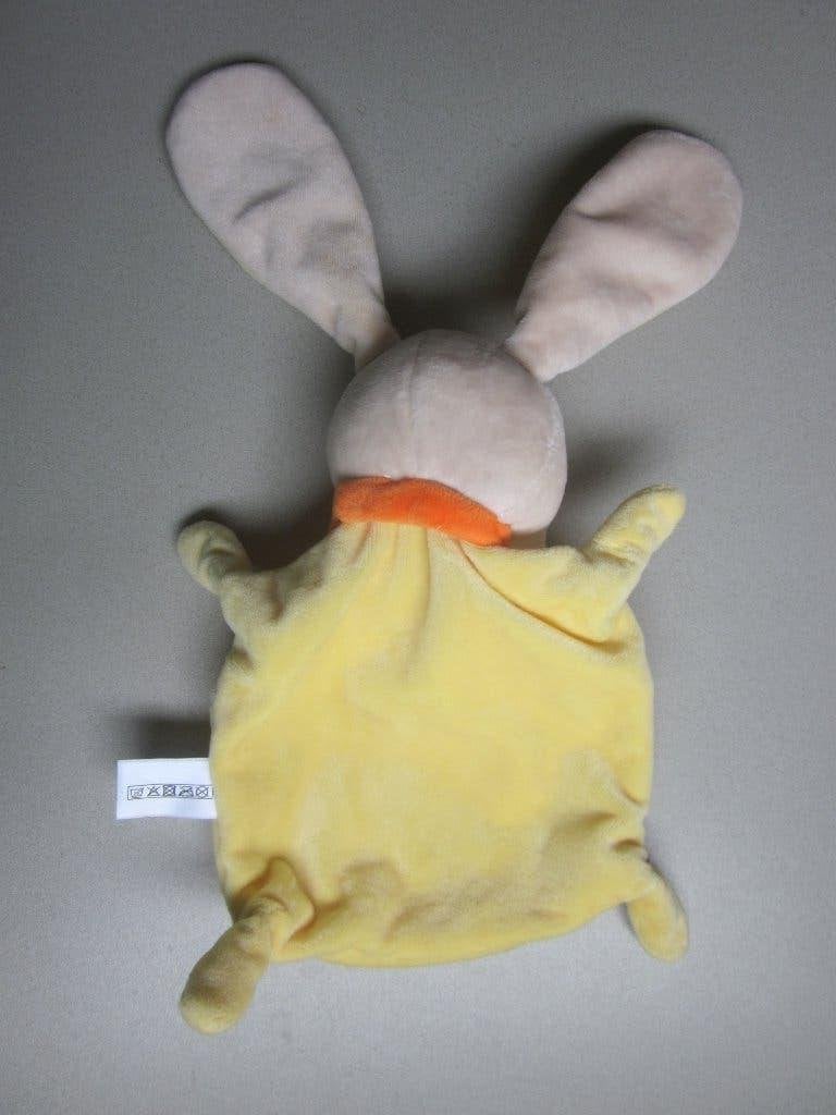 Nicotoy Simba Toys zacht geel pluche knuffeldoekje konijn, Overige karakters, Ophalen of Verzenden, Middelgroot (20 tot 80 cm)