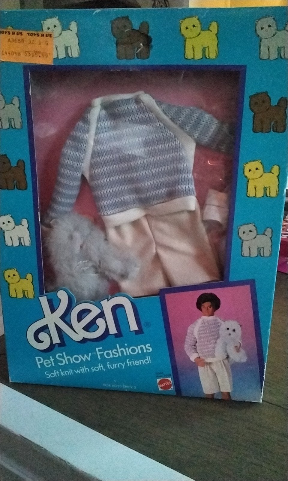 Vintage Ken Pet Show Fashions - Soft Knit met Furry Friend, Ophalen of Verzenden, Nieuw, Barbie