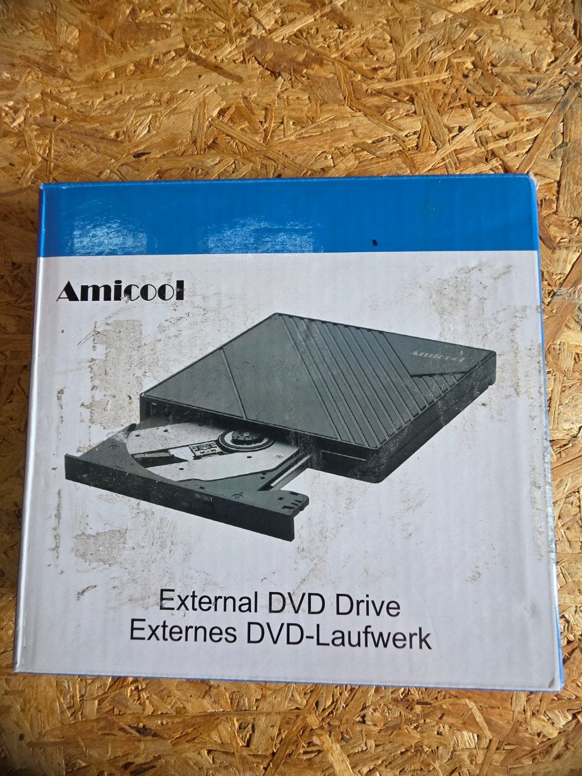 Amicool Externe DVD Drive USB 3.0/Type-C, Computers en Software, Optische drives, Zo goed als nieuw, Cd, Dvd, Ophalen of Verzenden