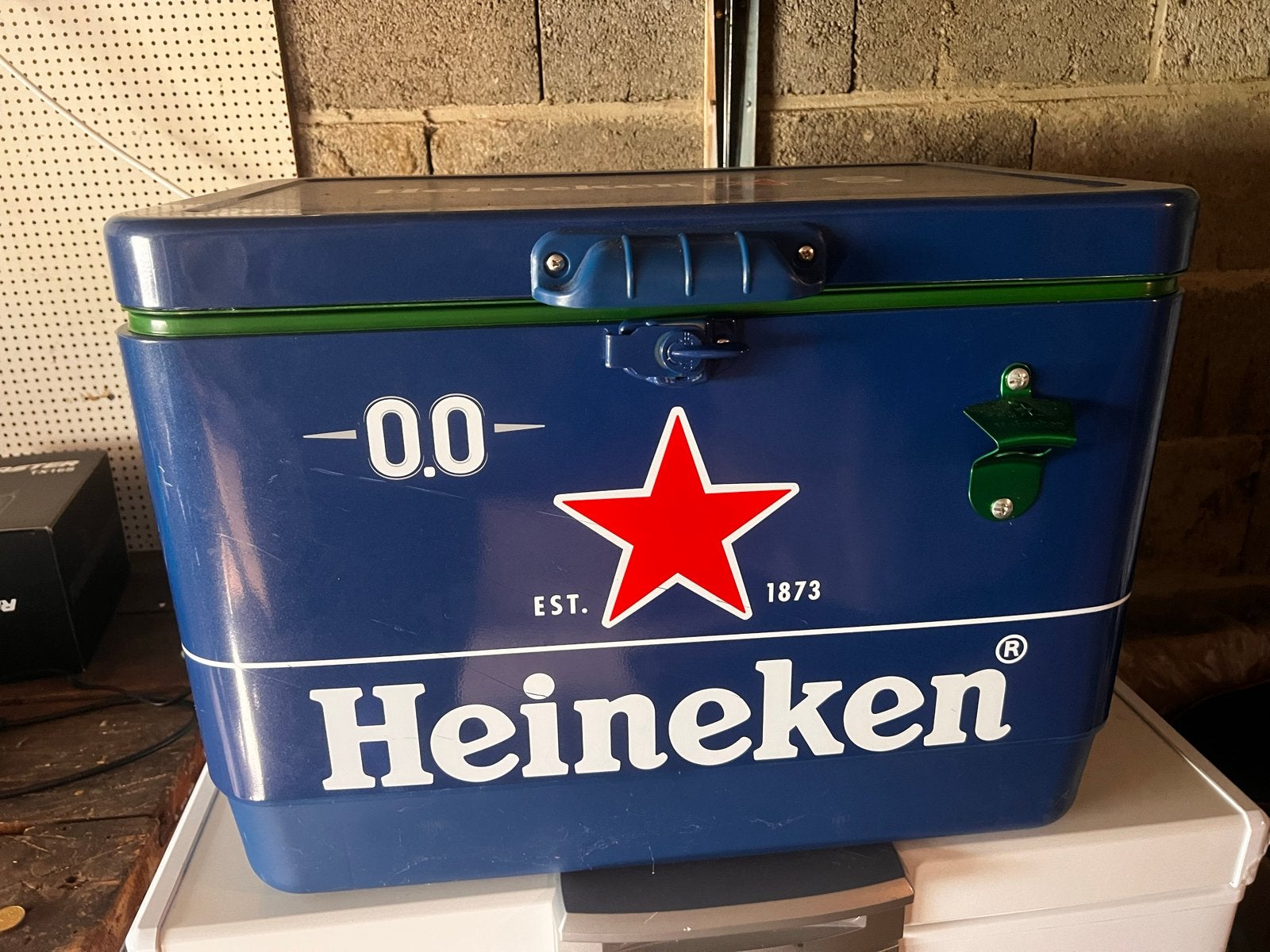 Heineken 0.0 Koelbox met Flesopener, Ophalen, Gebruikt, Koelbox, Koelelement