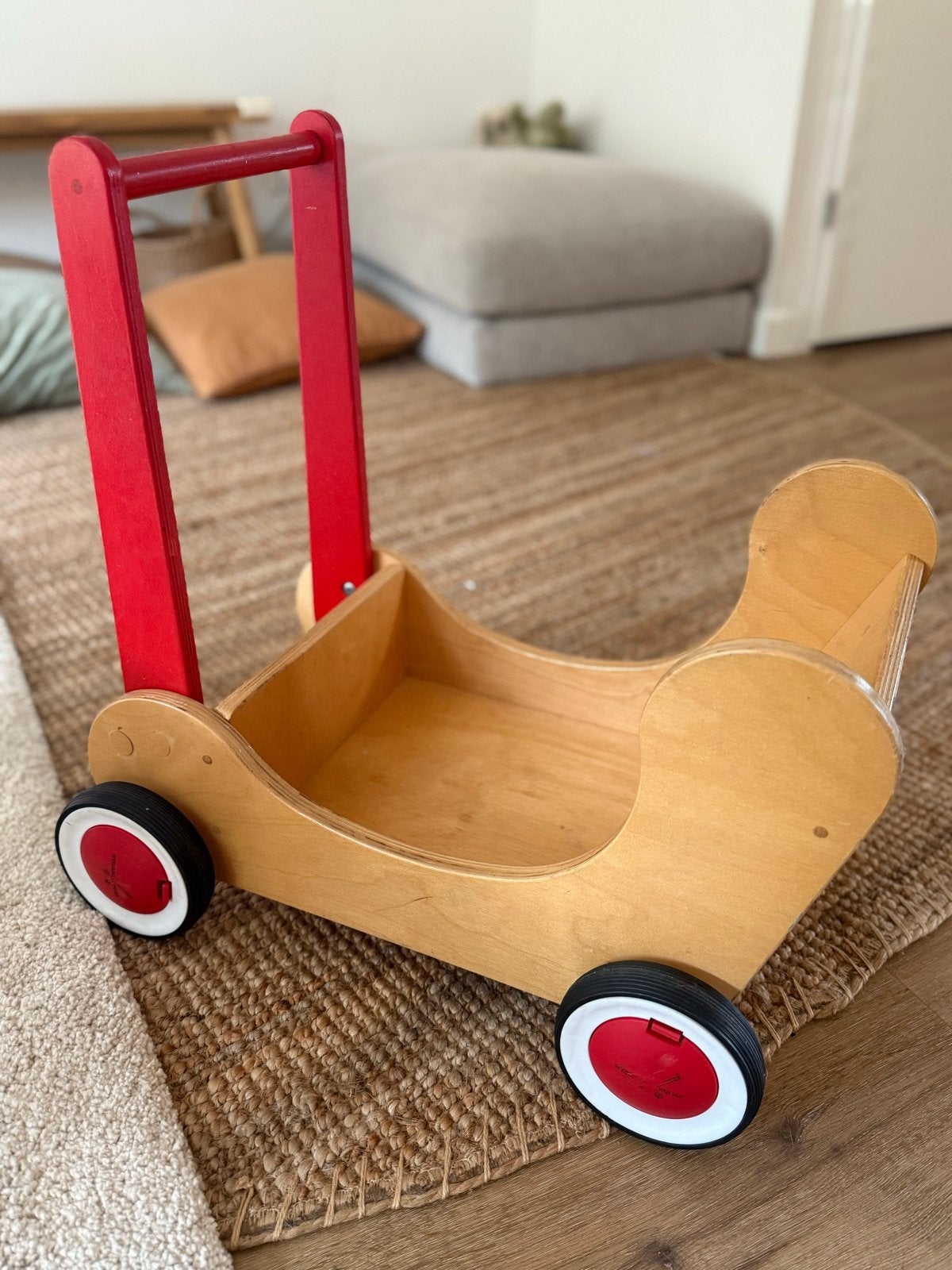 Houten loopwagen van Dijk Toys, Ophalen, Gebruikt, Duwvoertuig