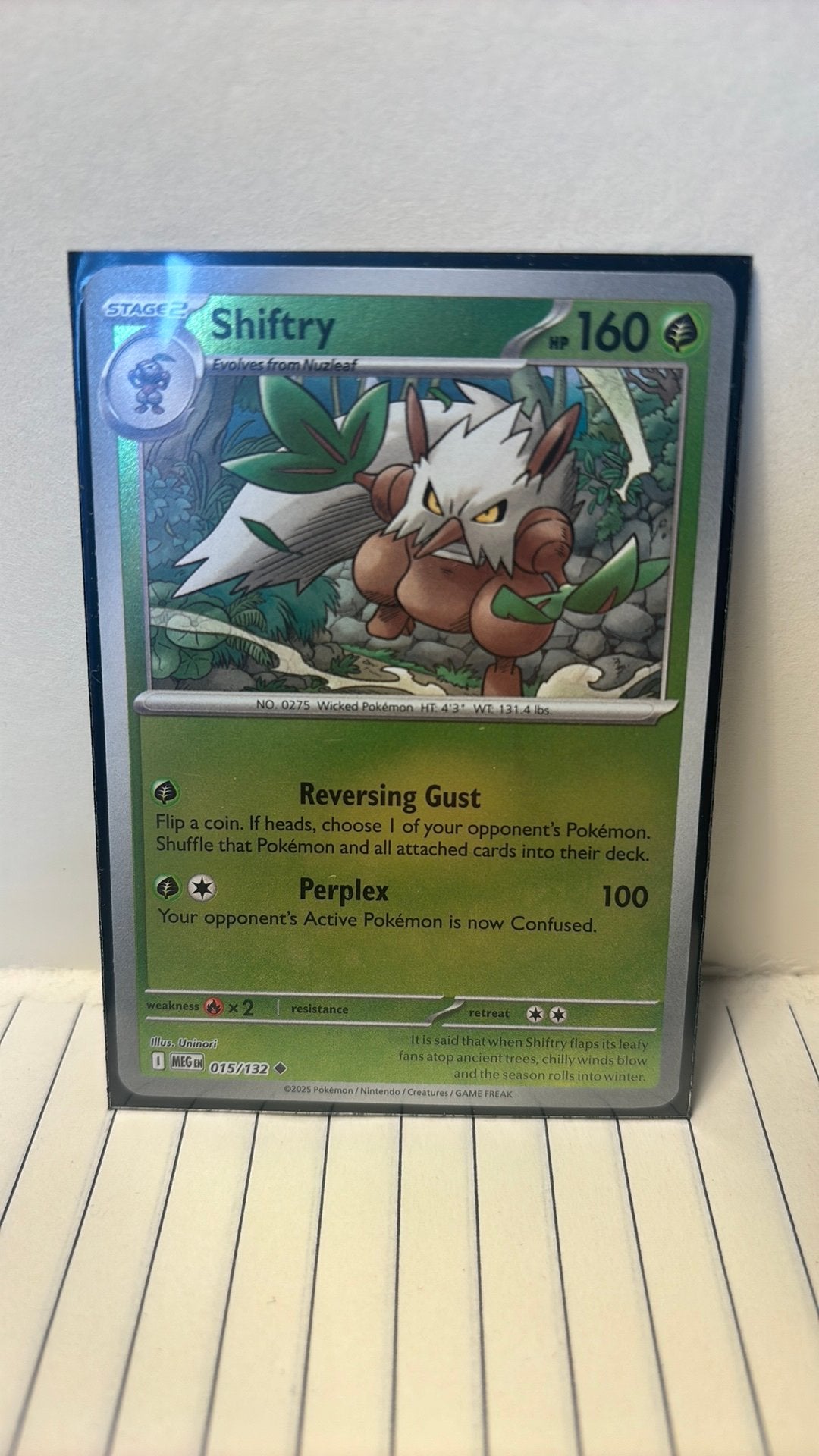 Shiftry 015/132 mega evolution reverse holo pokemon kaart, Ophalen of Verzenden, Nieuw
