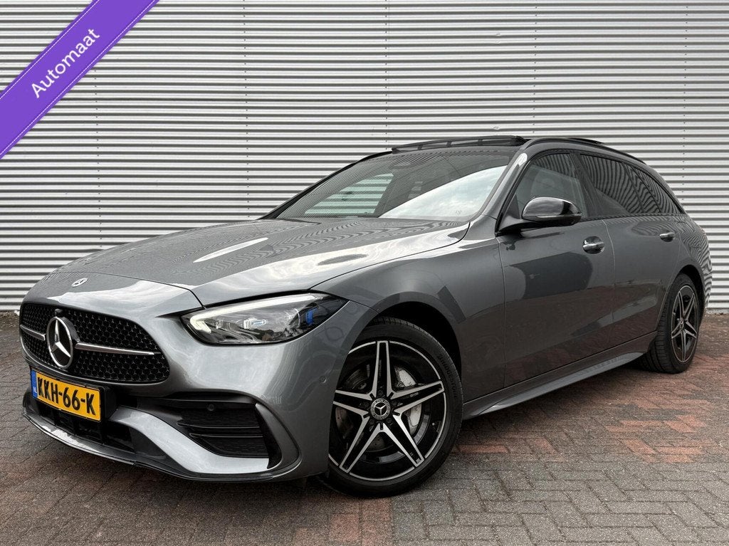 Mercedes C-klasse Estate 300 e AMG Line|Pano|Led|Cruise|2022, Automaat, Achterwielaandrijving, 4 cilinders, Met garantie (alle)