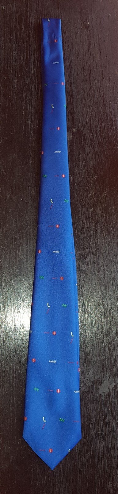 Uniek Collector's Item: vintage ANWB stropdas (Cravat Club), Ophalen of Verzenden, Blauw, Met patroon