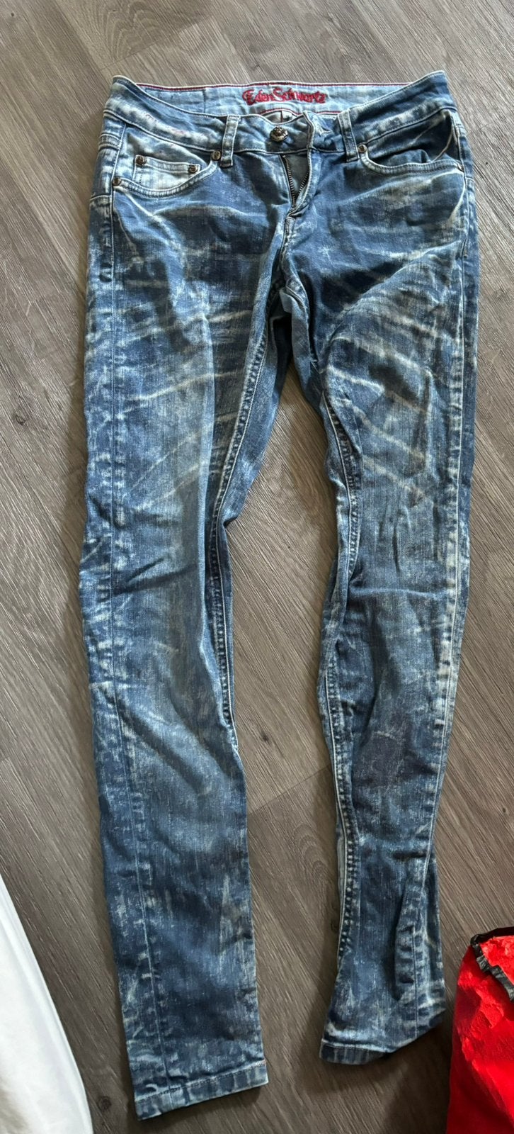 Aparte gave jeans Eden Schwartz, Kleding | Dames, Ophalen of Verzenden, Zo goed als nieuw, Blauw, W27 (confectie 34) of kleiner