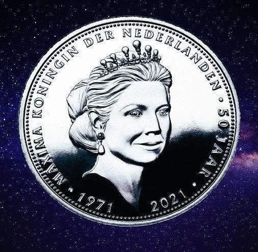 ** Herdenkingsmunt Koningin Máxima 50 Jaar- ZILVER?? PROOF *, Postzegels en Munten, Verzenden, Overige materialen, Nederland
