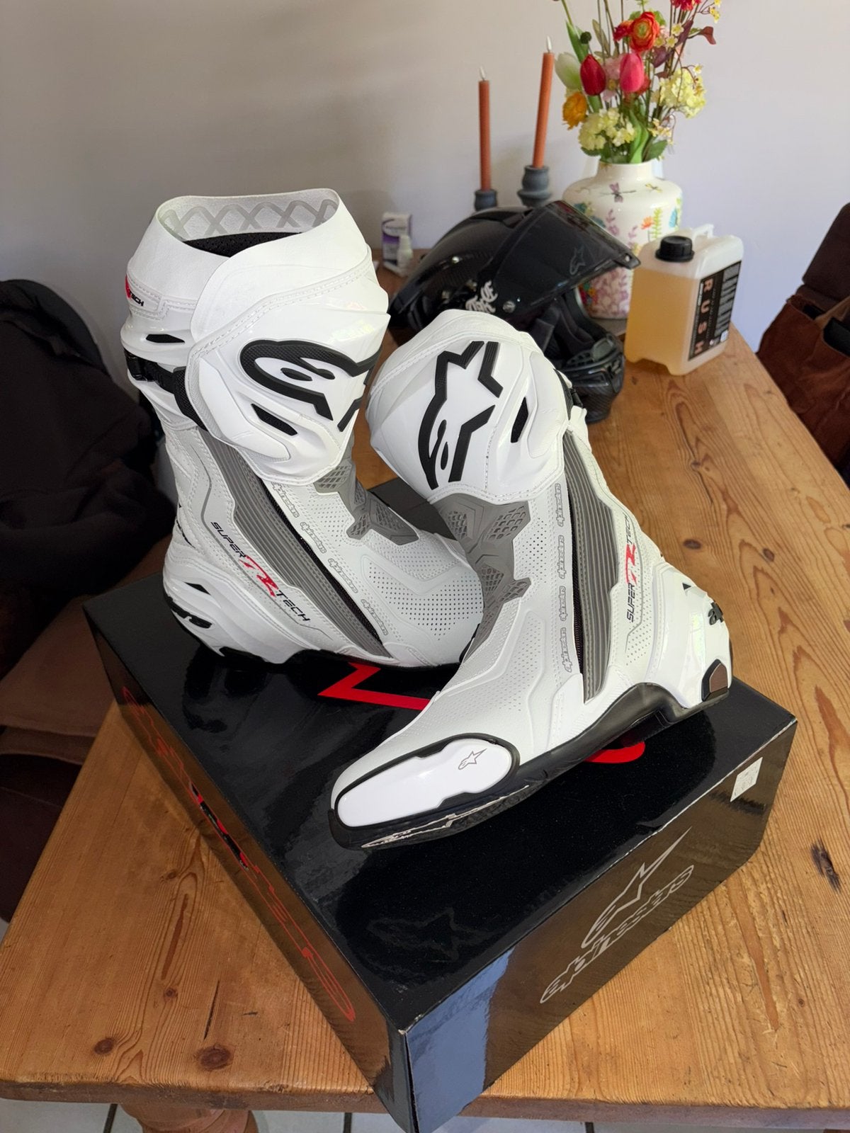 Alpinestars Supertech R “Wit”, Motoren, Ophalen, Nieuw met kaartje, Heren, Laarzen