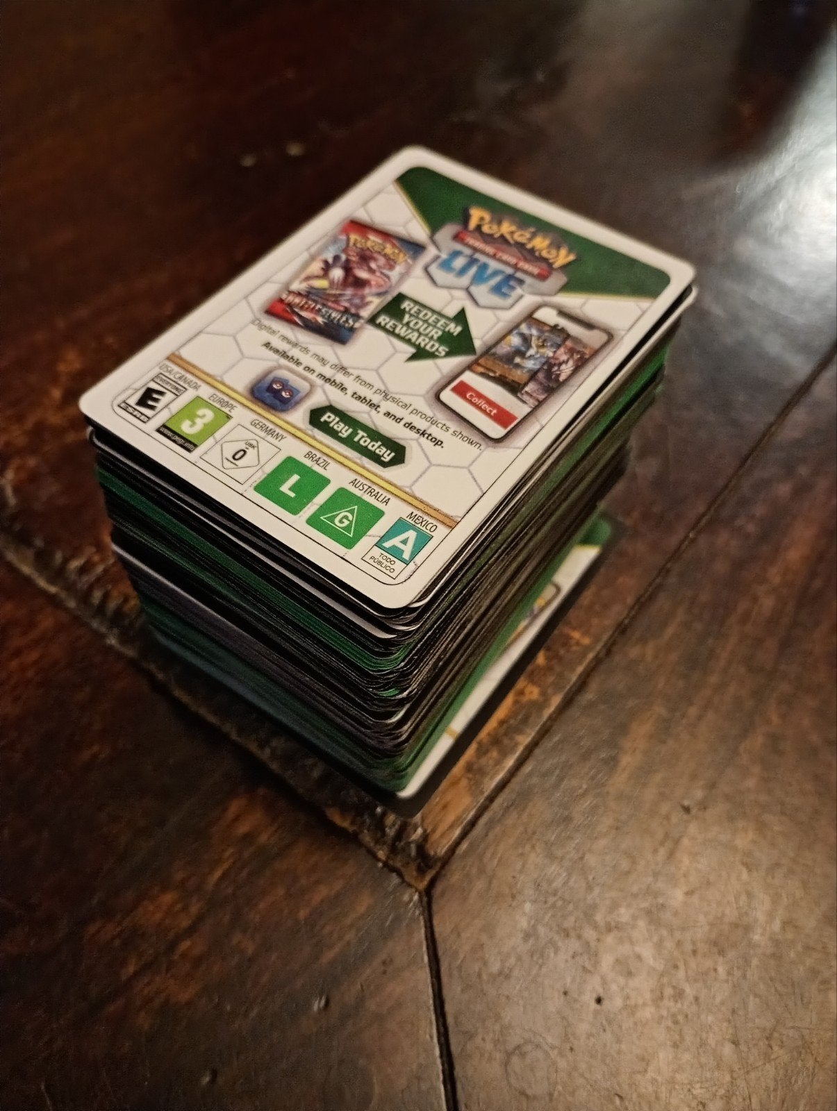 Pokemon QR codes, Verzenden