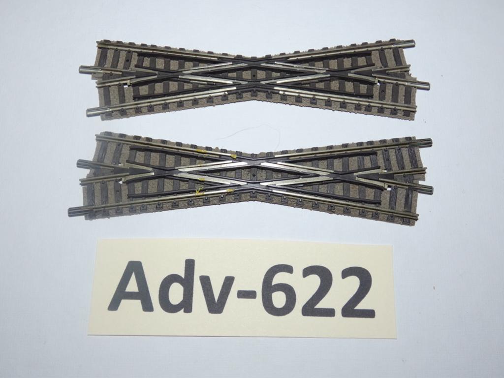 Adv-622 N Spoor Vaste Kruisingen 9162/63 Fleischmann DB, Gelijkstroom, Fleischmann, Rails, Ophalen of Verzenden