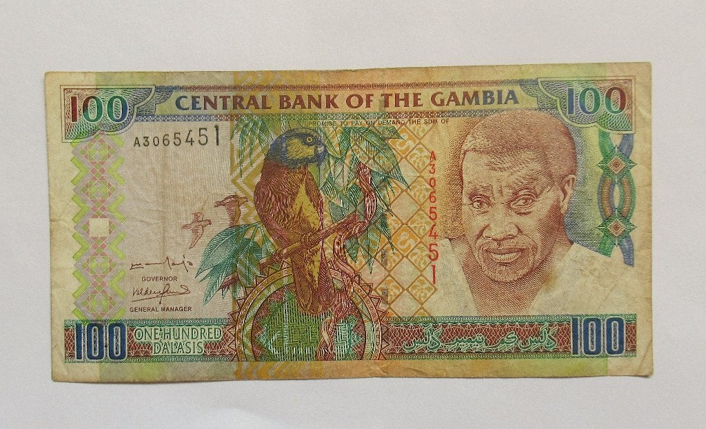 Gambia  100 Dalasis  2001, Verzenden, Overige landen