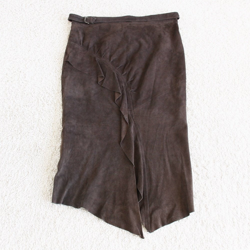 Zeer Mooie Zacht Leren Mark Rok (Maat 40) € 55,-, Maat 38/40 (M), Bruin, Ophalen of Verzenden, Zo goed als nieuw