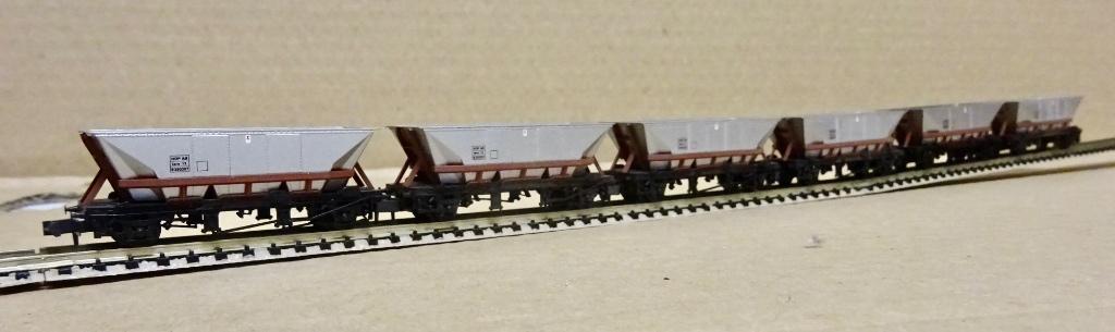 Peco NR-300 MGR Wagon HOP AB Bauxite Cradle - 6 stuks, Overige merken, Gelijkstroom, Wagon, Ophalen of Verzenden