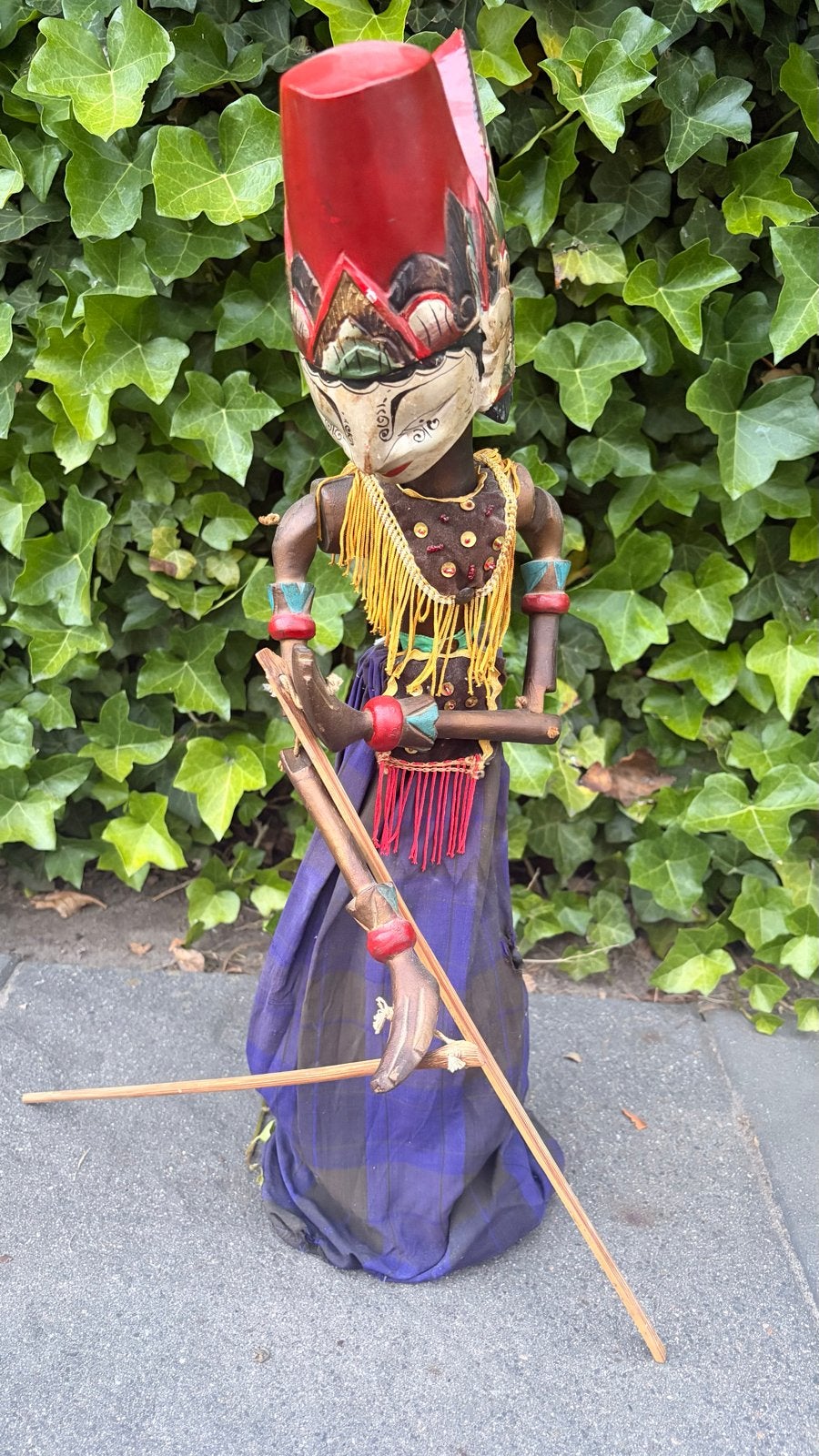 Traditionele Indonesische Wayang Golek Stokpop, Ophalen of Verzenden