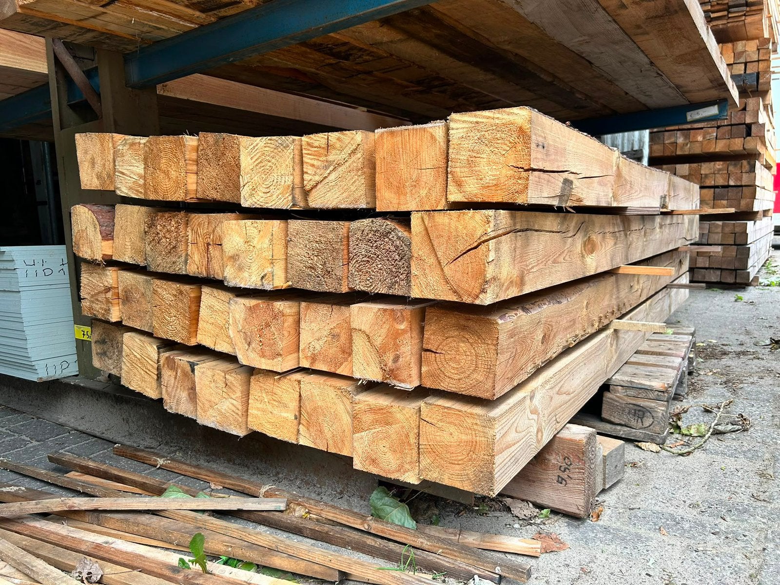 Gebruikte overkapping palen, Ophalen, Zo goed als nieuw, 250 cm of meer, Palen