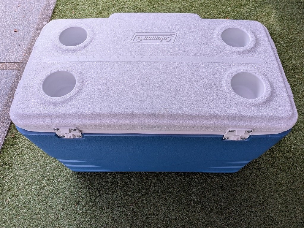 koelbox merk Coleman 49 liter, Ophalen, Zo goed als nieuw, Koelbox, Koelelement