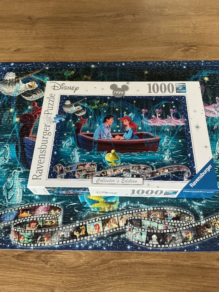 Ravensburger Disney De Kleine Zeemeermin 1000 stukjes, Ophalen of Verzenden, 500 t/m 1500 stukjes, Zo goed als nieuw, Legpuzzel