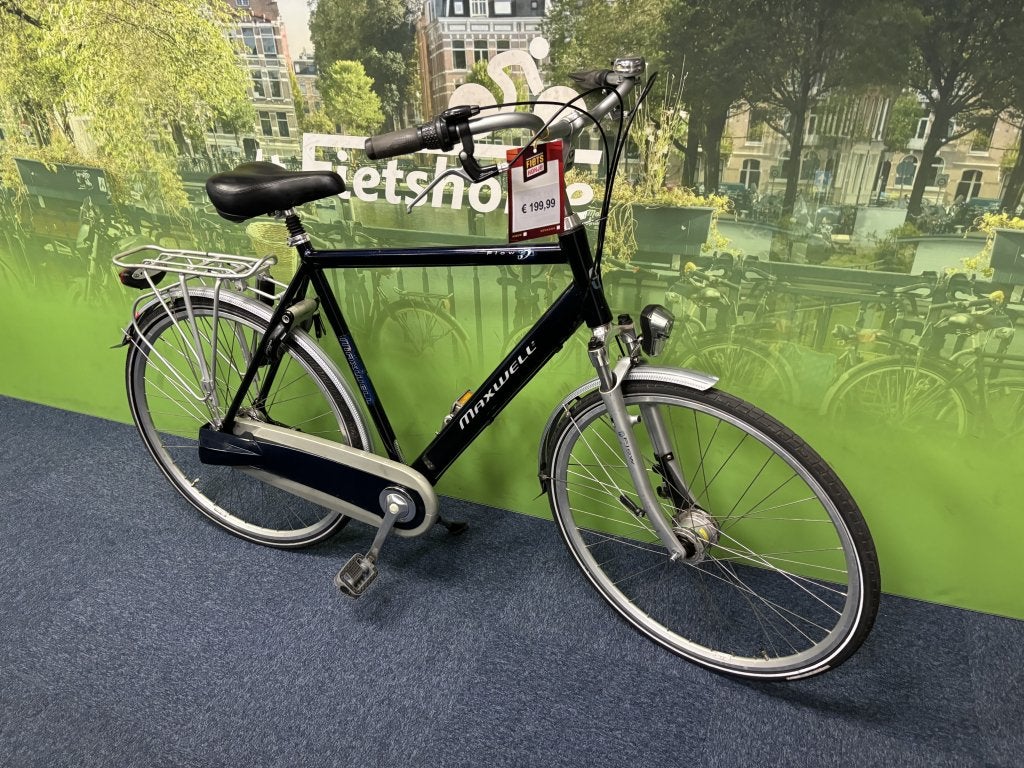 Fietshokje Raaks: MaxWell Flow herenfiets 62cm, Fietsen en Brommers, Versnellingen, Niet ingevuld, Ophalen of Verzenden, Zo goed als nieuw