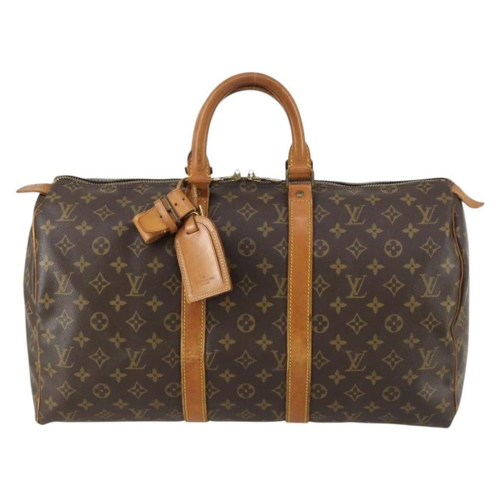 Louis Vuitton Keepall Bag, Ophalen of Verzenden, Zo goed als nieuw, Bruin