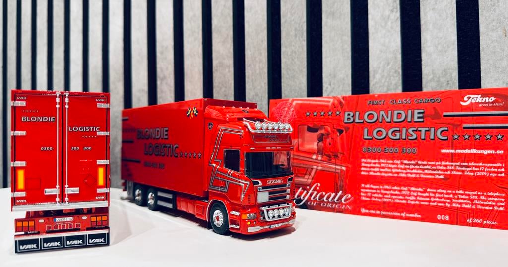 Blondie Logistic 2009 Sweden 2010 Tekno 1:50 (59612), Hobby en Vrije tijd, Modelauto's | 1:50, Ophalen of Verzenden, Zo goed als nieuw