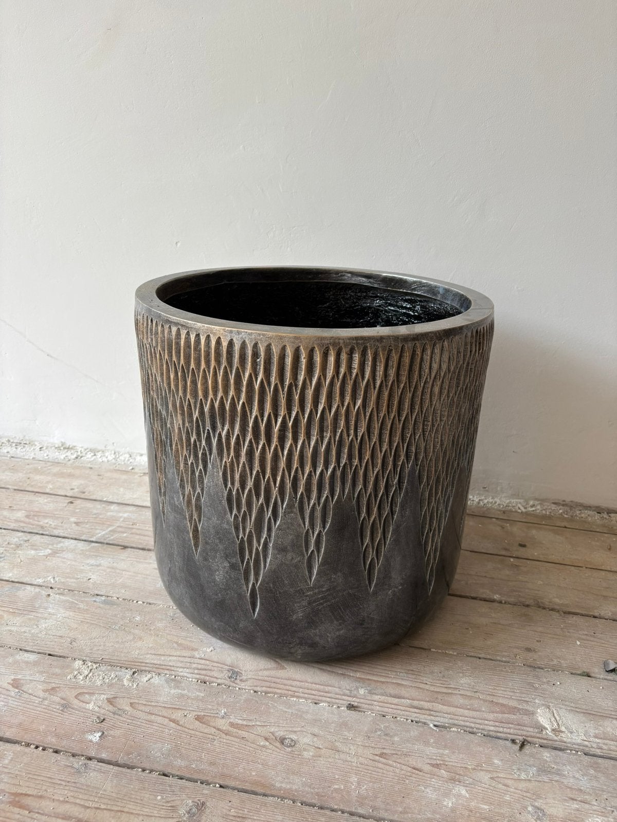 Hsndgewerkte Design Bloempot, 25 tot 40 cm, Rond, Ophalen of Verzenden, Zo goed als nieuw