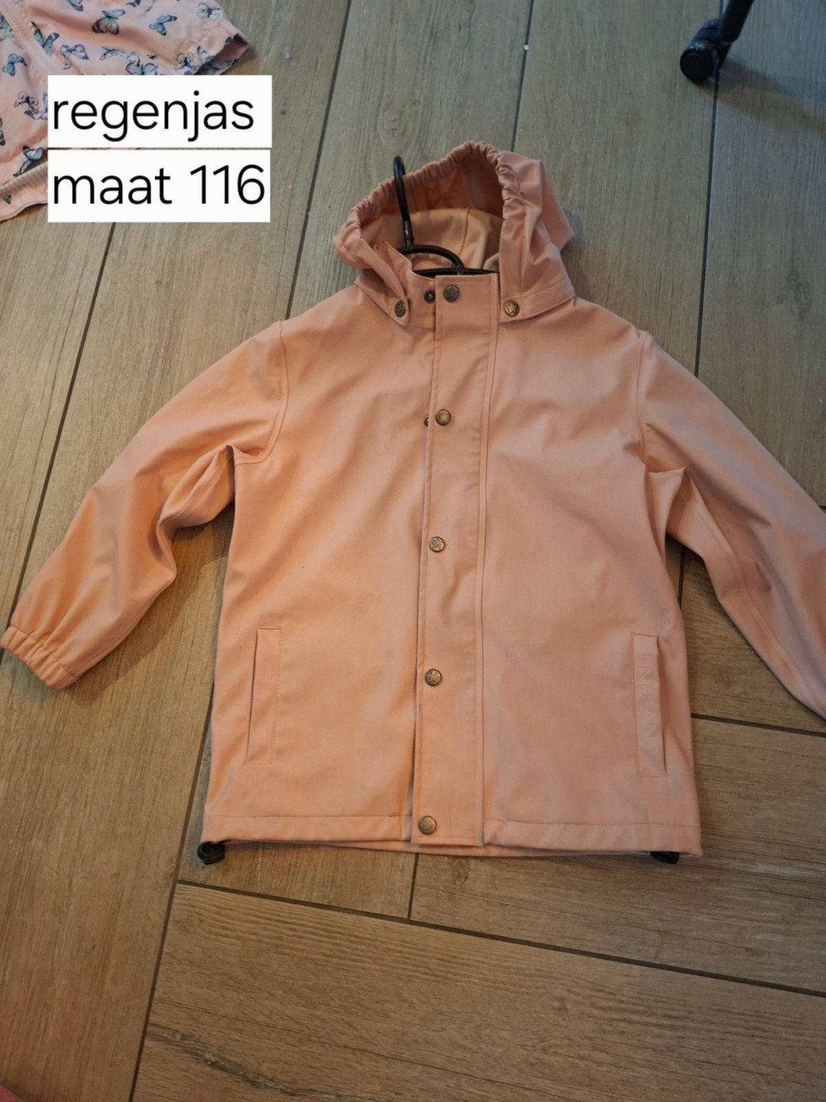 Roze regenjas voor meisjes, maat 116, Ophalen of Verzenden, Gebruikt, Meisje, Jas