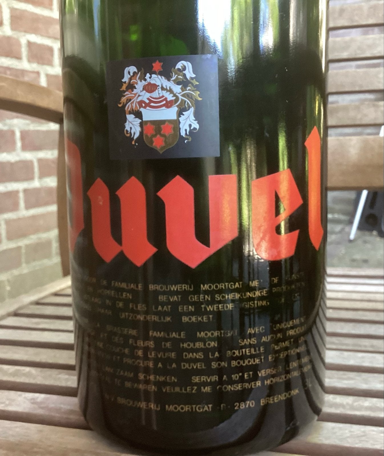 Grote Duvel fles - 3 liter, Verzamelen, Biermerken, Zo goed als nieuw, Flesje(s), Duvel, Ophalen of Verzenden