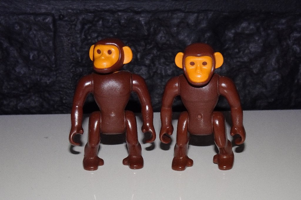 01 - Dieren chimpanzee apen 3496 (2 sets), Ophalen of Verzenden