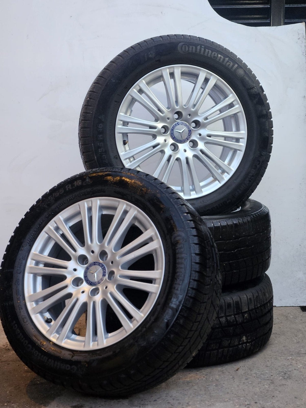 Mercedes E-Klasse W212 16 inch velgen met banden, Ophalen, Gebruikt