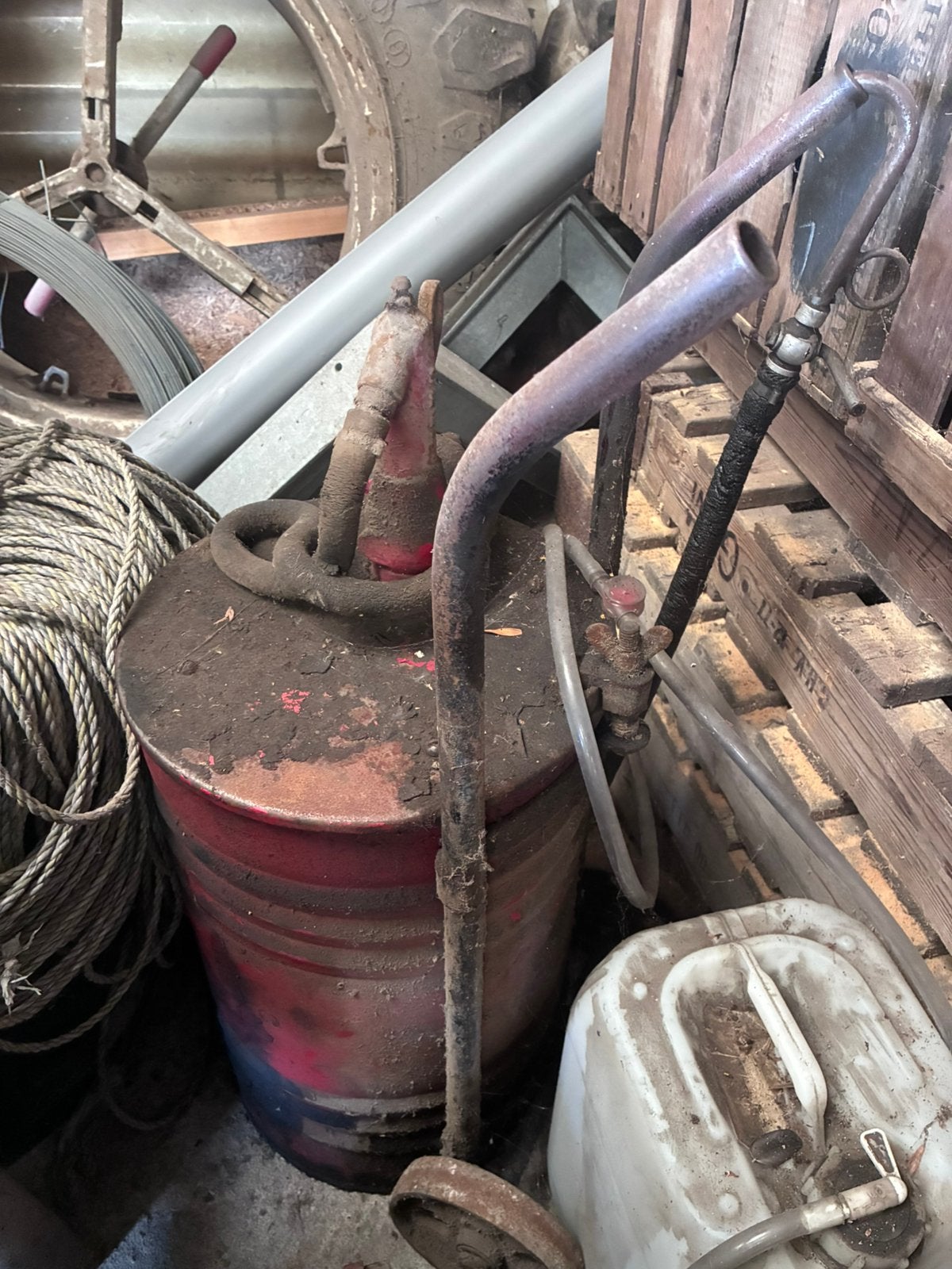 Smeerolie vuller, Doe-het-zelf en Verbouw, Metalen, Ophalen, Gebruikt
