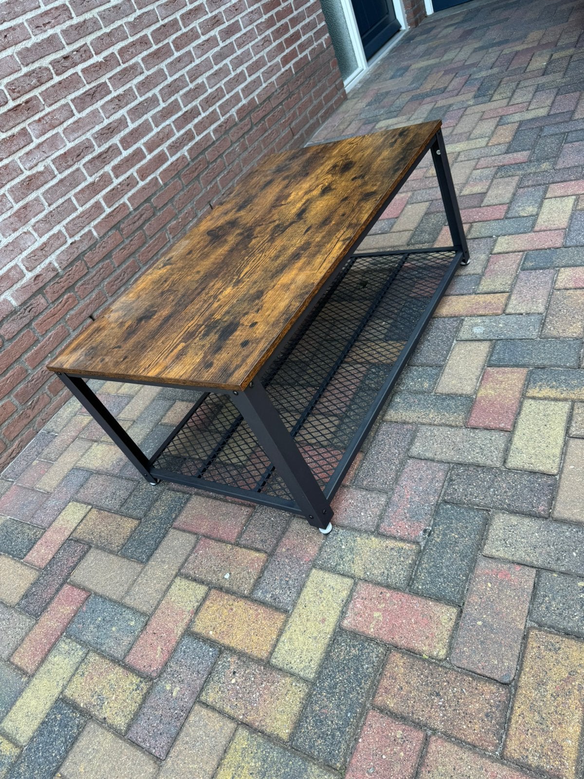 Vasagle salontafel vintage industrieel 106 x 60 cm, Huis en Inrichting, Tafels | Salontafels, Ophalen, 100 tot 150 cm, Onbekend