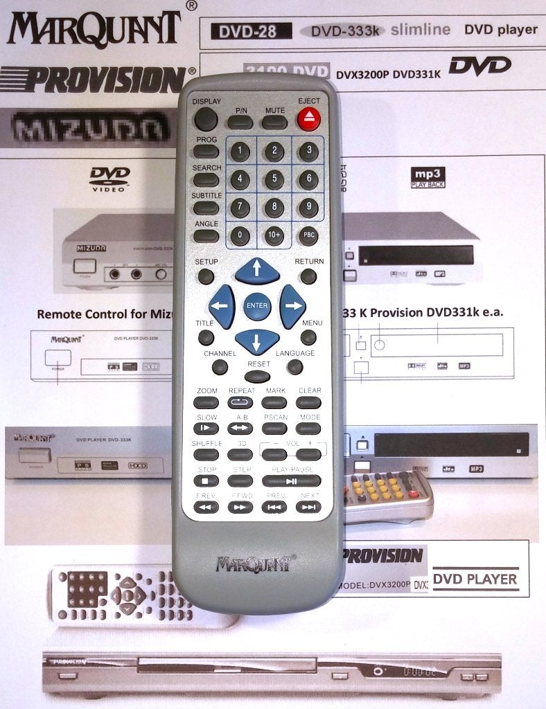Marquant DVD-28 Afstandsbediening ProVision Mizuda Remote, Ophalen of Verzenden, Zo goed als nieuw, Origineel, Dvd