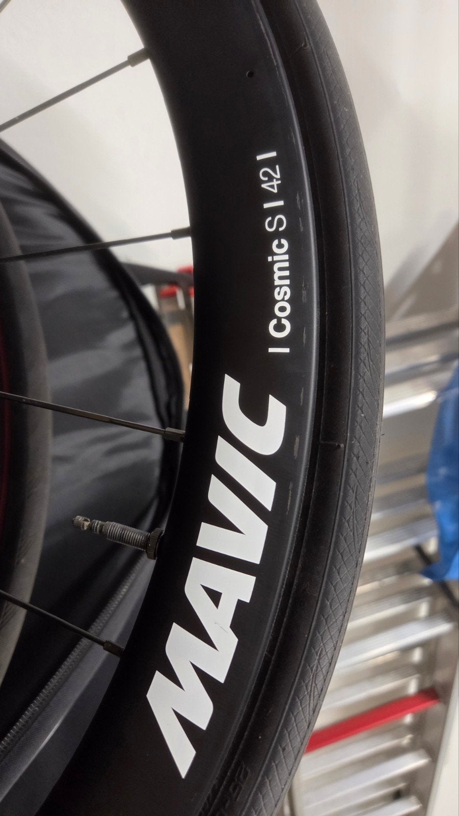 mavic carbon S42 Voorwiel, Carbon, Nieuw, Meer dan 20 versnellingen, Schijfrem