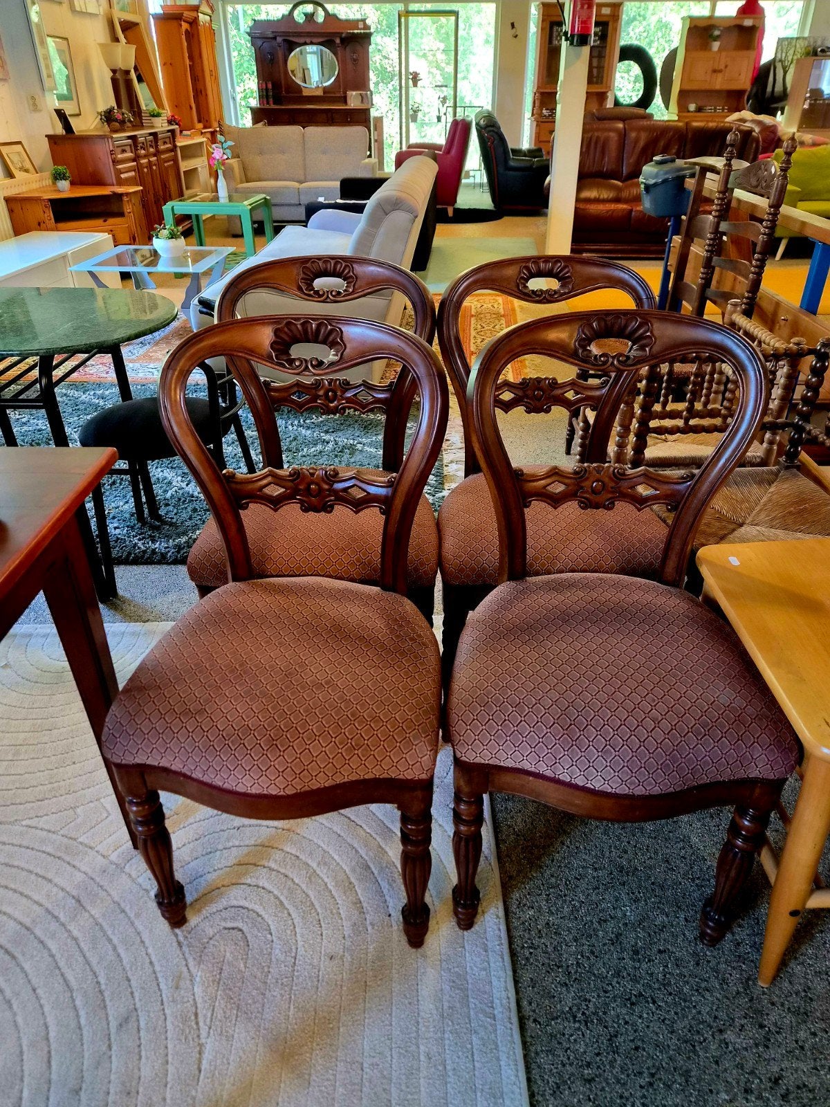 eetkamerstoelen set antiek, Ophalen