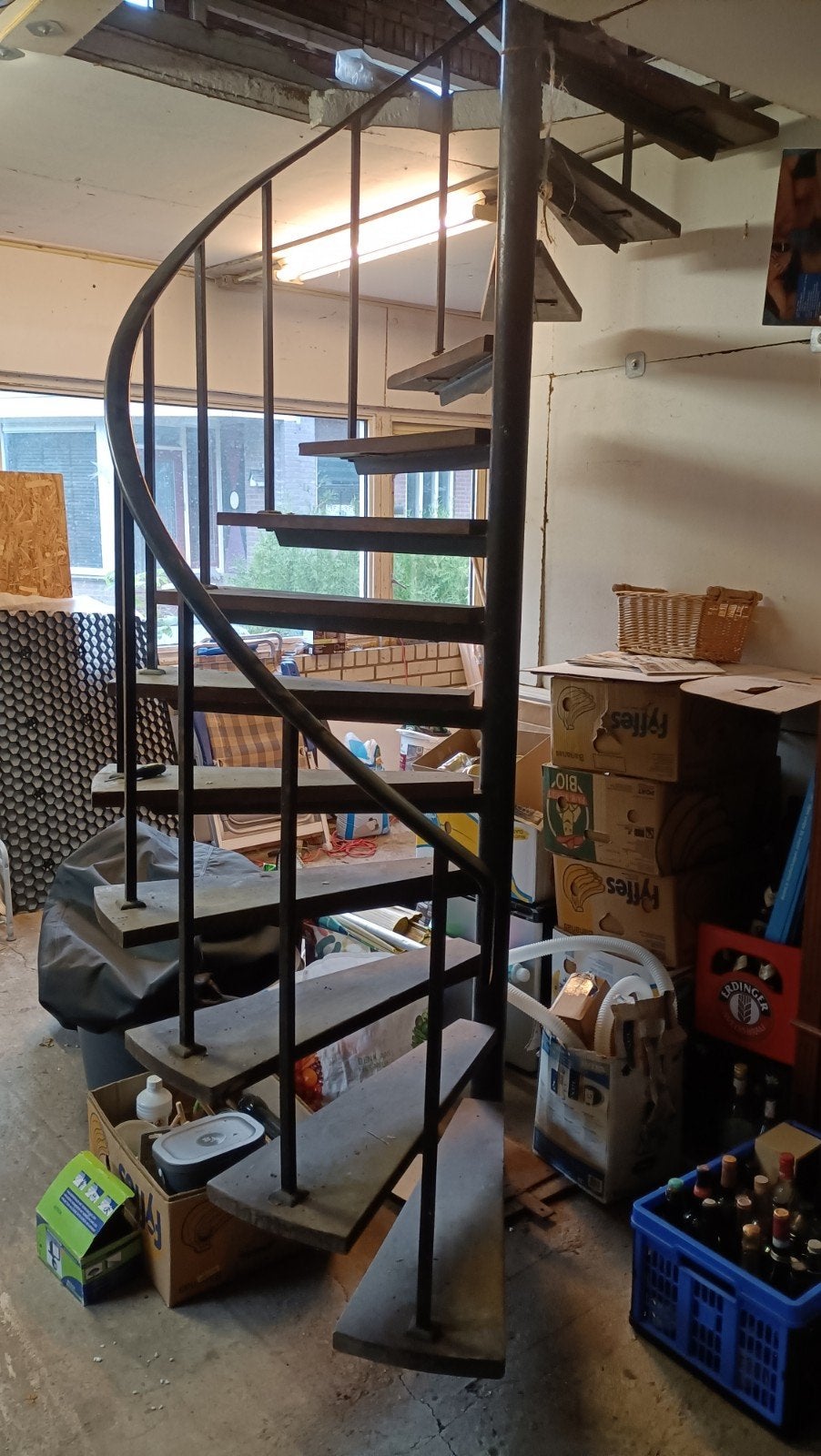 Wenteltrap met leuning, Ophalen, Gebruikt, 2 tot 4 meter