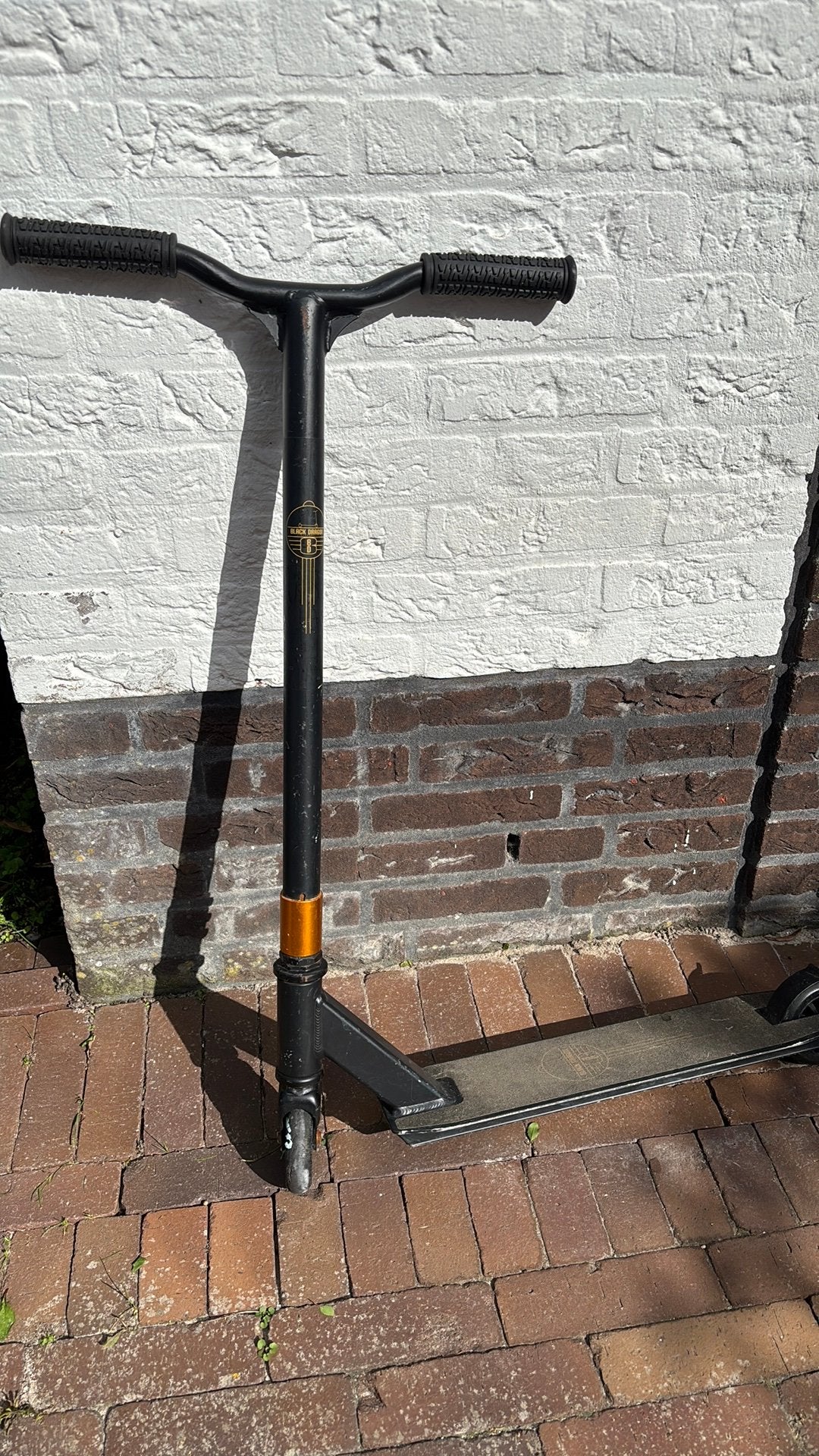 Stuntstep zwart, Fietsen en Brommers, Ophalen, Gebruikt, Gewone step