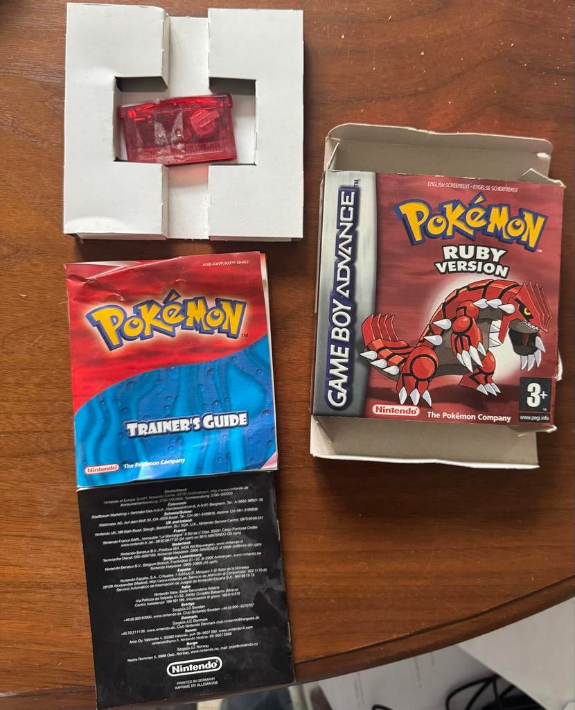 Pokémon Ruby Version (Game Boy Advance) Compleet, Spelcomputers en Games, Games | Nintendo Game Boy, Ophalen of Verzenden, Zo goed als nieuw