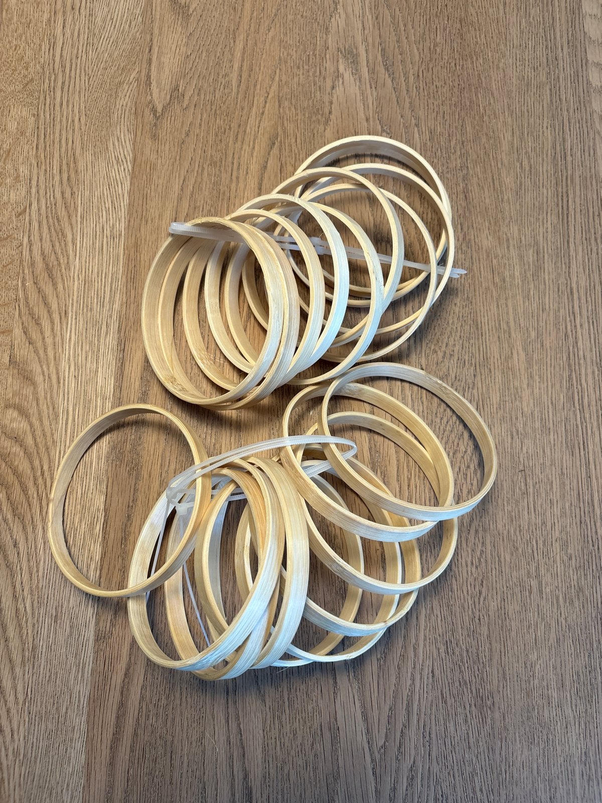 20 Bamboe Ringen Diameter 10 cm voor Haakprojecten, Ophalen of Verzenden, Nieuw, Haken, Overige typen