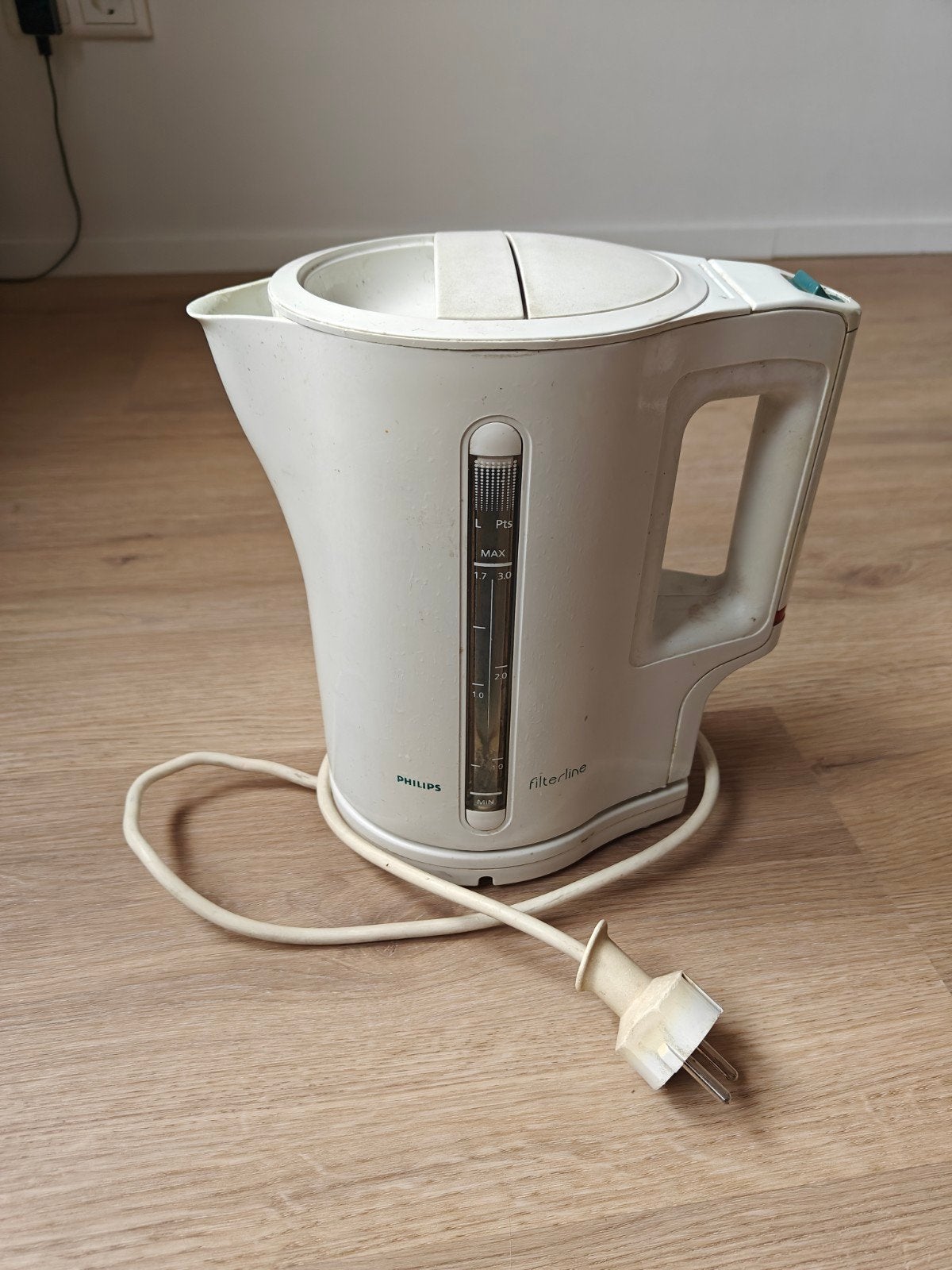 Philips Filterline waterkoker HD 4391/C - Gebruikt, Witgoed en Apparatuur, 1 tot 2 liter, Ophalen, Gebruikt
