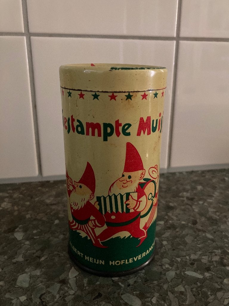 Blik gestampte muisjes, Ophalen, Gebruikt, Overige