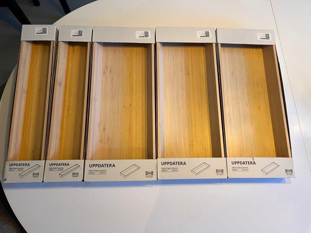 IKEA UPPDATERA lade-inzetten bamboe, Ophalen, Beige, Nieuw, 50 tot 100 cm